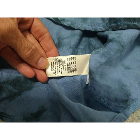 Anthropologie Cloth And Stone Tie Dye V-neck Mini Dress - Picture 7 of 8